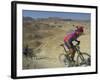 Competitiors in Mount Sodom International Mountain Bike Race, Dead Sea Area, Israel, Middle East-Eitan Simanor-Framed Photographic Print