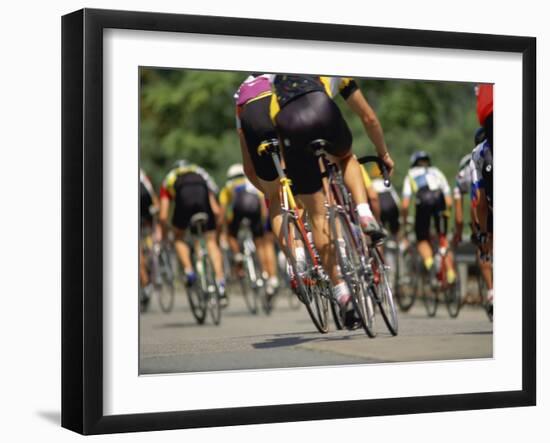 Competitive Cycling-null-Framed Photographic Print