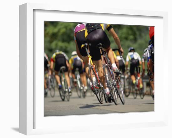 Competitive Cycling-null-Framed Photographic Print