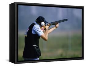 Competitive Shooting-null-Framed Stretched Canvas