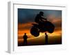 Competitor Jumps with His Quad Bike During a Greek National Race at Hellinikon Old Airport, Athens-null-Framed Photographic Print