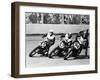 Competitors in a Dirt Track Race, America-null-Framed Photographic Print