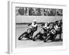 Competitors in a Dirt Track Race, America-null-Framed Photographic Print