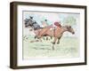 Competitors in a Horse Race-null-Framed Giclee Print