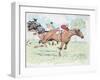Competitors in a Horse Race-null-Framed Giclee Print