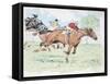 Competitors in a Horse Race-null-Framed Stretched Canvas