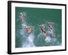 Competitors in the Henley and Grange Swimming Race-Robert Francis-Framed Photographic Print