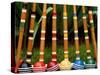 Complete Set of Croquet Mallets and Balls on Grass-Robert Hale-Stretched Canvas