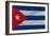 Complete Waved National Flag Of Cuba For Background-vepar5-Framed Art Print