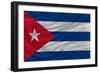 Complete Waved National Flag Of Cuba For Background-vepar5-Framed Art Print