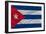 Complete Waved National Flag Of Cuba For Background-vepar5-Framed Art Print