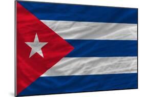 Complete Waved National Flag Of Cuba For Background-vepar5-Mounted Art Print