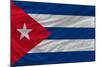 Complete Waved National Flag Of Cuba For Background-vepar5-Mounted Art Print