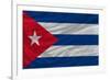 Complete Waved National Flag Of Cuba For Background-vepar5-Framed Art Print