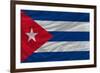 Complete Waved National Flag Of Cuba For Background-vepar5-Framed Art Print