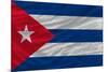 Complete Waved National Flag Of Cuba For Background-vepar5-Mounted Art Print