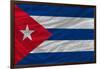 Complete Waved National Flag Of Cuba For Background-vepar5-Framed Art Print