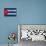 Complete Waved National Flag Of Cuba For Background-vepar5-Premium Giclee Print displayed on a wall