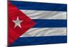Complete Waved National Flag Of Cuba For Background-vepar5-Mounted Premium Giclee Print