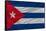 Complete Waved National Flag Of Cuba For Background-vepar5-Framed Stretched Canvas