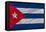 Complete Waved National Flag Of Cuba For Background-vepar5-Framed Stretched Canvas