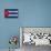 Complete Waved National Flag Of Cuba For Background-vepar5-Stretched Canvas displayed on a wall