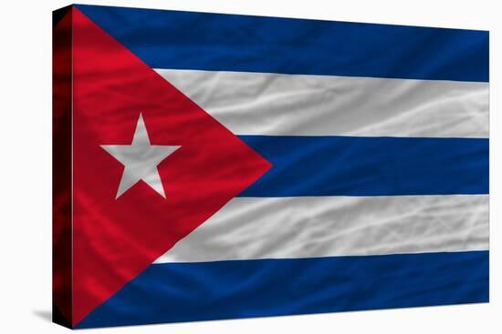 Complete Waved National Flag Of Cuba For Background-vepar5-Stretched Canvas