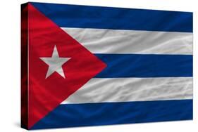 Complete Waved National Flag Of Cuba For Background-vepar5-Stretched Canvas