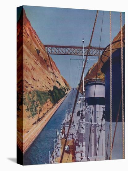 'Completed in 1893, the Corinth Canal', 1937-Unknown-Stretched Canvas