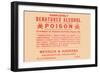 Completely Denatured Alcohol Poison-null-Framed Art Print