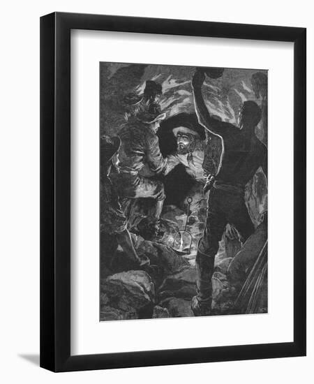 Completion of the St Gotthard Tunnel Beneath the Alps, 1880-null-Framed Giclee Print