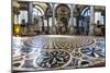 Complicated tile floor Santa Maria della Salute Church, Venice, Italy. Competed in 1681-William Perry-Mounted Photographic Print