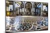 Complicated tile floor Santa Maria della Salute Church, Venice, Italy. Competed in 1681-William Perry-Mounted Photographic Print