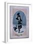 Compliments of the Season, Victorian Christmas Card-null-Framed Giclee Print