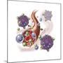Components of Blood Vessel Interact with Intracellular Fluid-null-Mounted Art Print