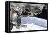 Components of the International Space Station Above the Pacific Ocean-null-Framed Stretched Canvas