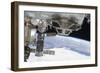 Components of the International Space Station Above the Pacific Ocean-null-Framed Photographic Print