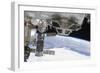 Components of the International Space Station Above the Pacific Ocean-null-Framed Photographic Print