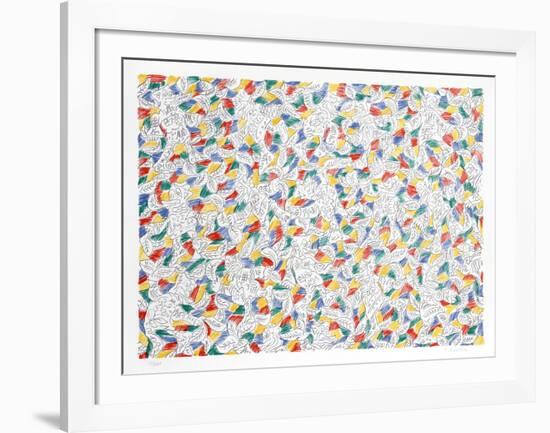 Composed Flowers 7-George Chemeche-Framed Limited Edition