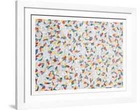 Composed Flowers 7-George Chemeche-Framed Limited Edition