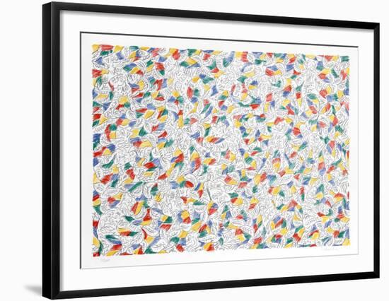 Composed Flowers 7-George Chemeche-Framed Limited Edition