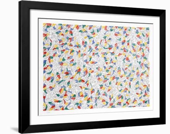 Composed Flowers 7-George Chemeche-Framed Limited Edition