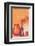 Composed in Orange-Anna Flores-Framed Art Print