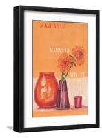 Composed in Orange-Anna Flores-Framed Art Print