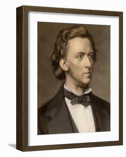 Composer and Pianist Frederic Chopin-null-Framed Giclee Print