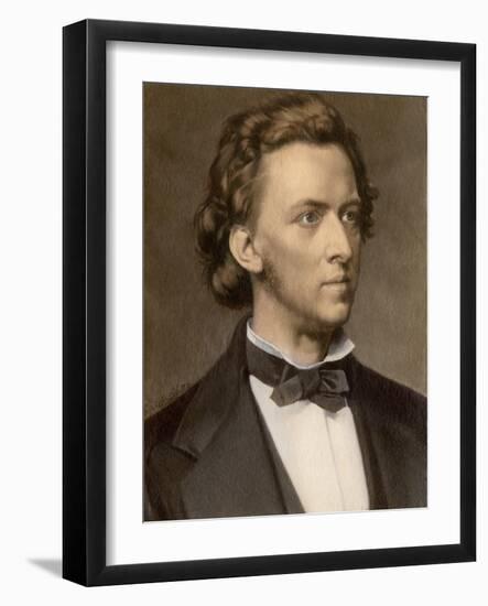 Composer and Pianist Frederic Chopin-null-Framed Giclee Print