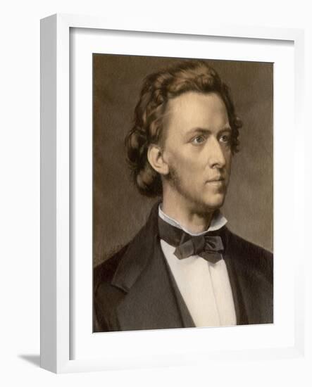 Composer and Pianist Frederic Chopin-null-Framed Giclee Print