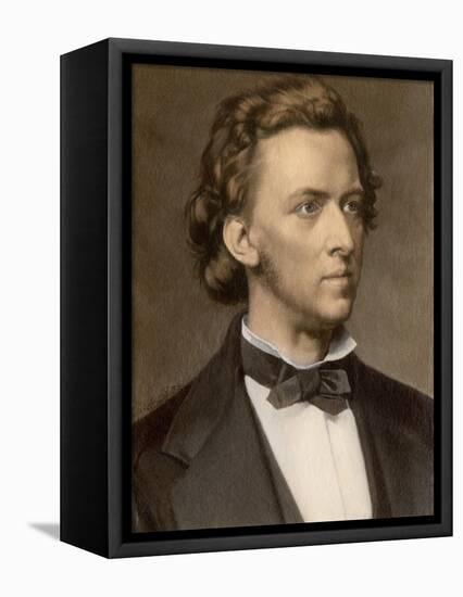 Composer and Pianist Frederic Chopin-null-Framed Stretched Canvas
