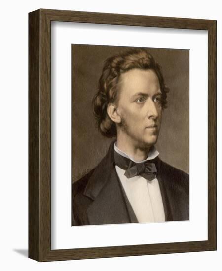 Composer and Pianist Frederic Chopin-null-Framed Giclee Print