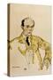 Composer Arnold Schoenberg, 1917-Egon Schiele-Stretched Canvas